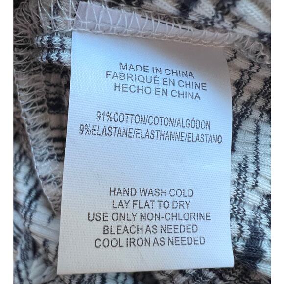 O'NEILL WOMENS SIZE LARGE MORETTE SPACEDYE KNIT TANK DRESS WHITE BLACK NEW! - Picture 10 of 11